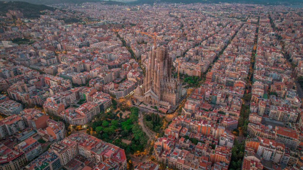 barcelona city view