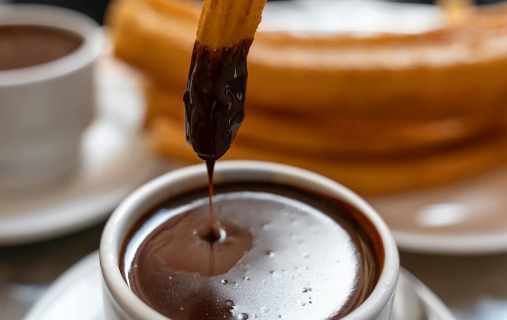 churros with hot chocolate